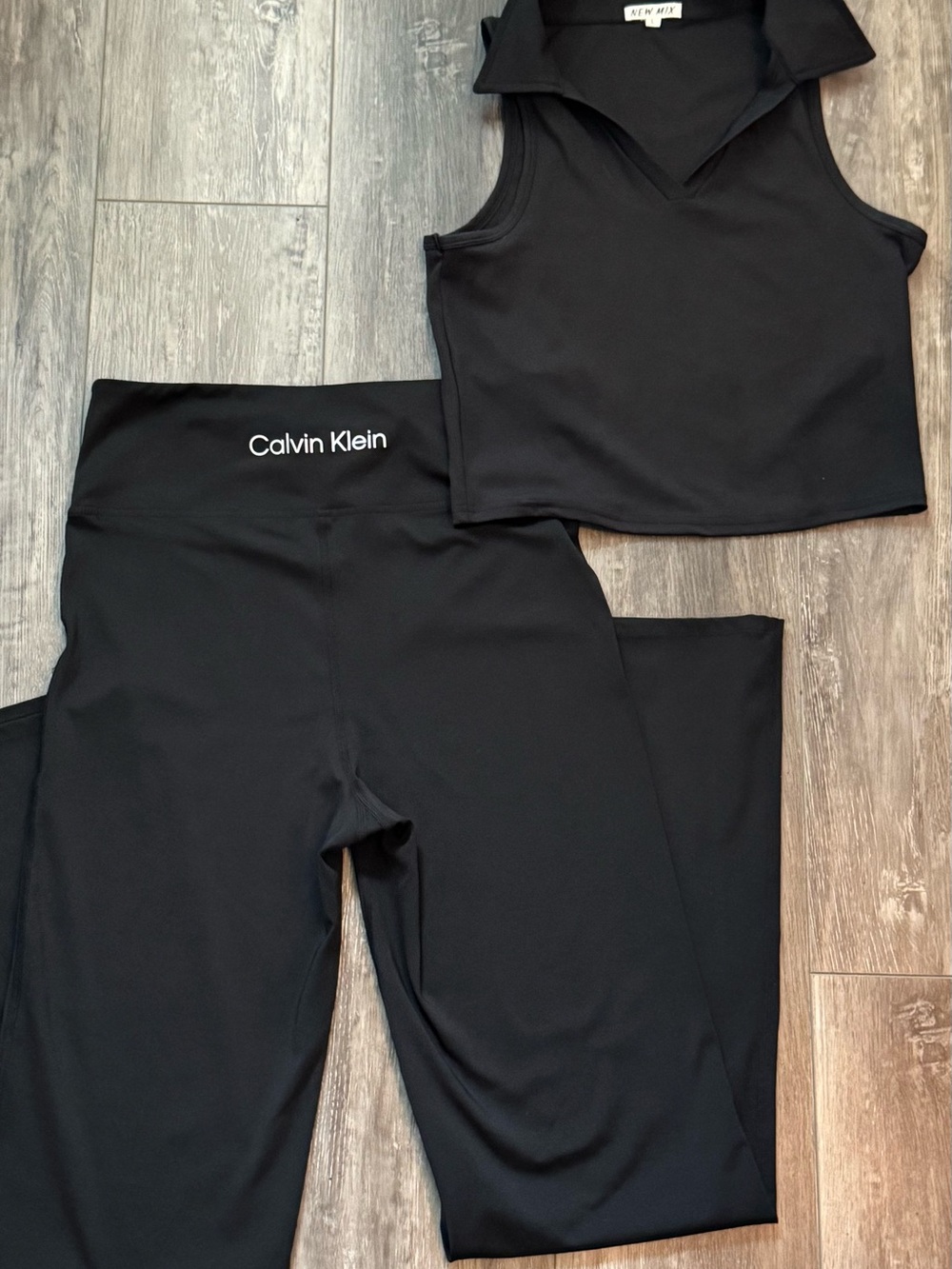 Calvin Klein Performance High-Rise Wide-Leg Pants
